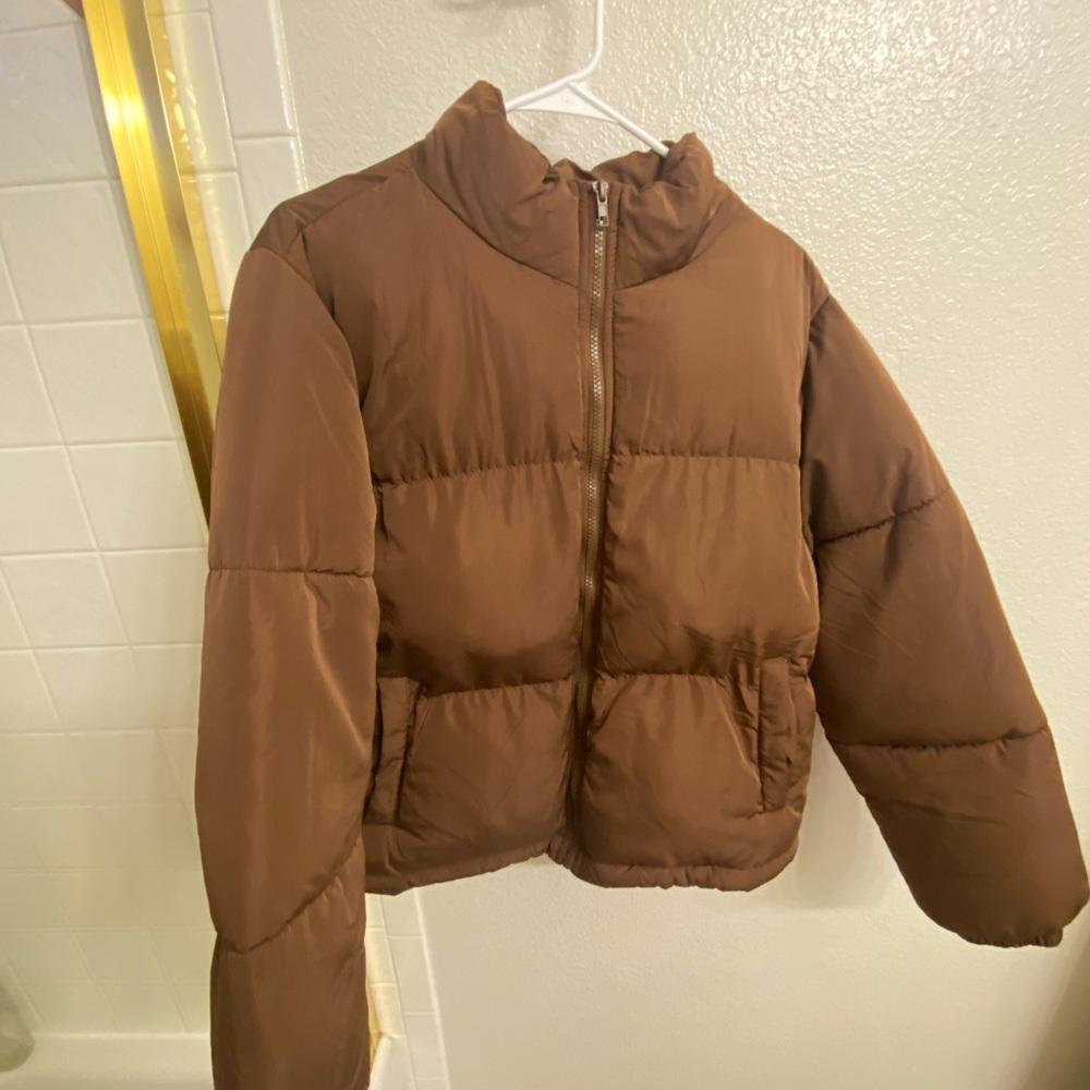 Forever 21 Brown Kids Puffer Jacket